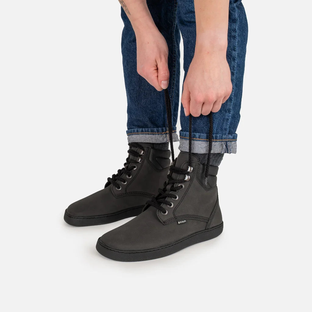 Bohempia - Olen Carvão e Preto - Botas de Inverno Descalças