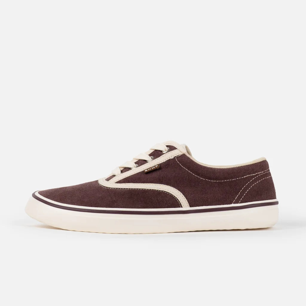 Bohempia Korin Blackberry Red - Zapatillas de lona barefoot retro burdeos
