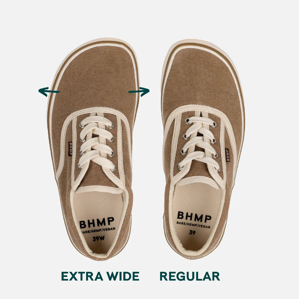 Bohempia Korin Sand Beige - Zapatillas de lona barefoot retro beige