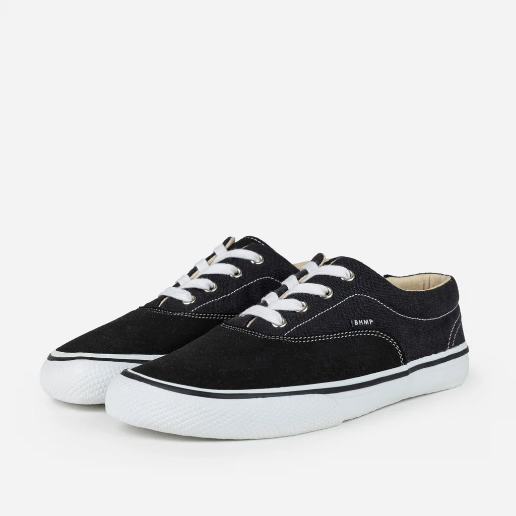 Bohempia Lomik Classic Black - Zapatillas barefoot retro otoñales negras