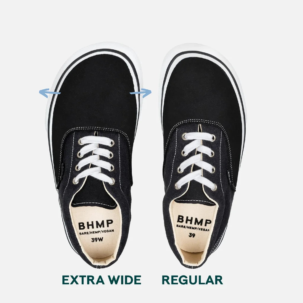 Bohempia Lomik Classic Black - Zapatillas barefoot retro otoñales negras