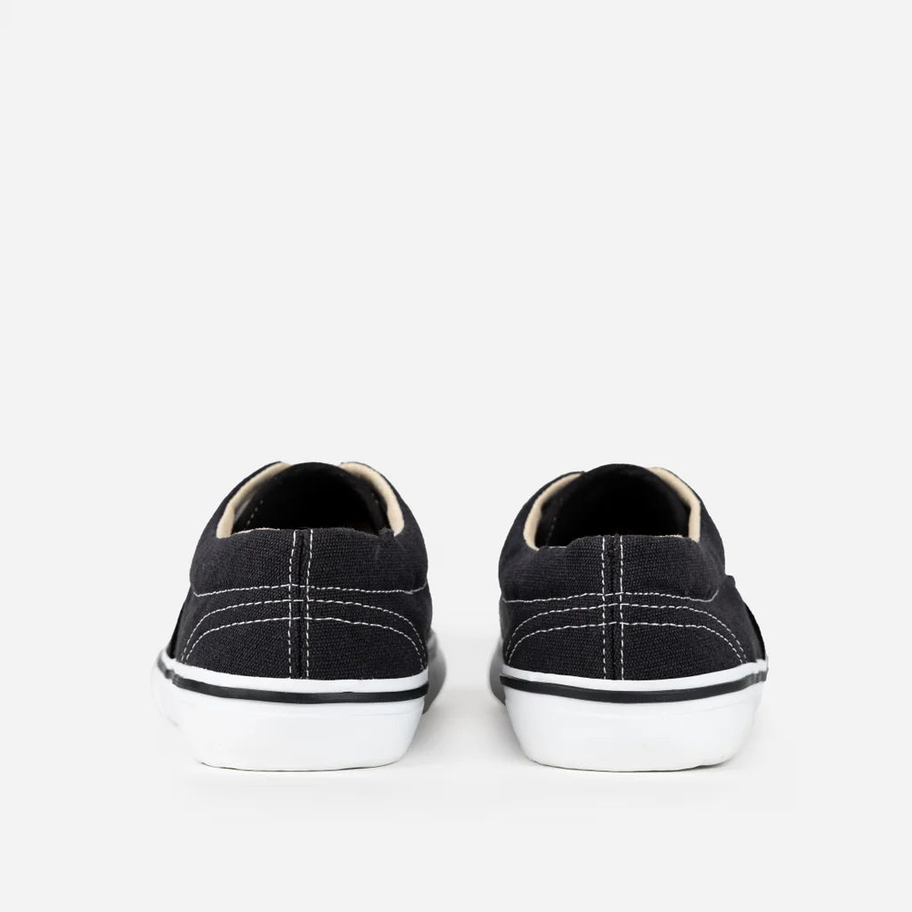 Bohempia Lomik Classic Black - Zapatillas barefoot retro otoñales negras