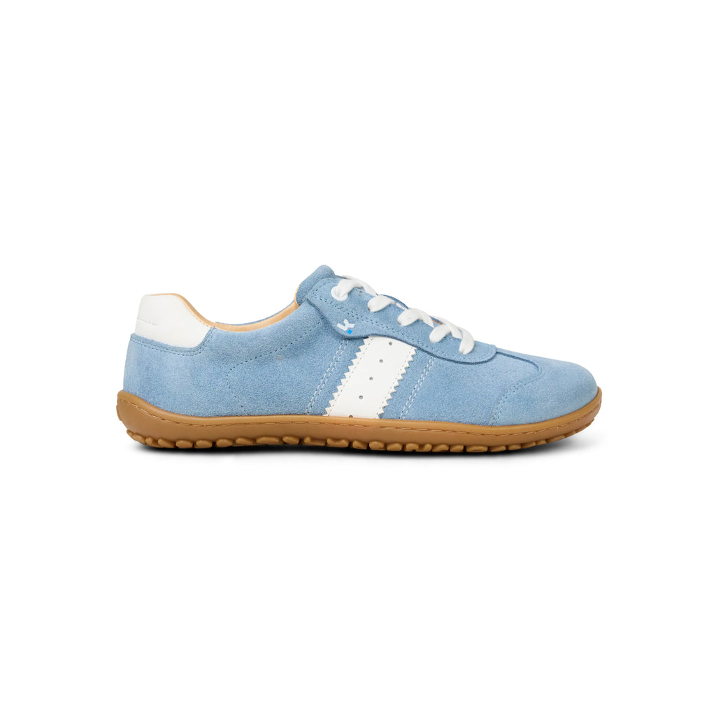 Koel - ILA Suede 3.0 Aqua - Zapatillas Barefoot Retro para mujer azul claro