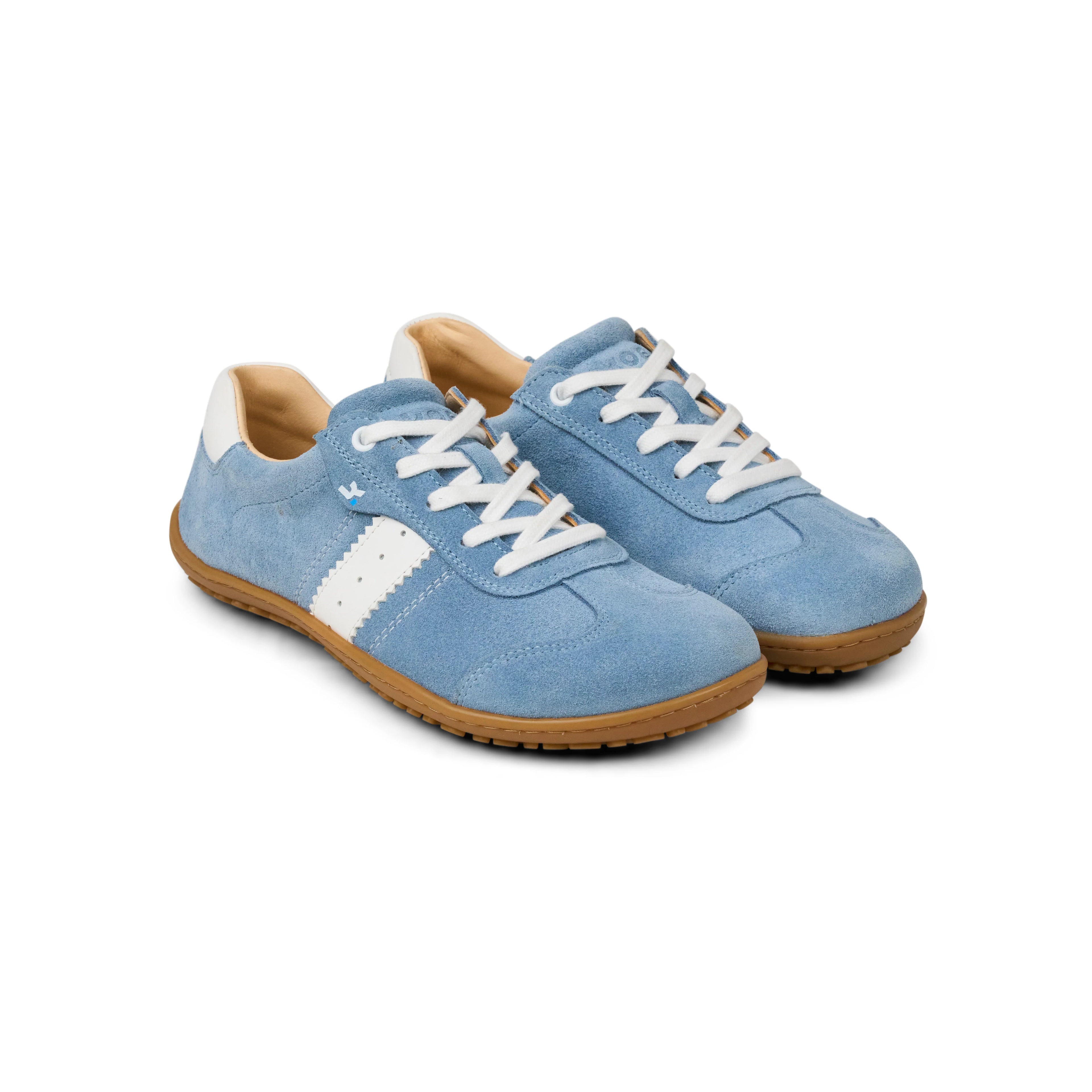 Koel - ILA Suede 3.0 Aqua - Zapatillas Barefoot Retro para mujer azul claro