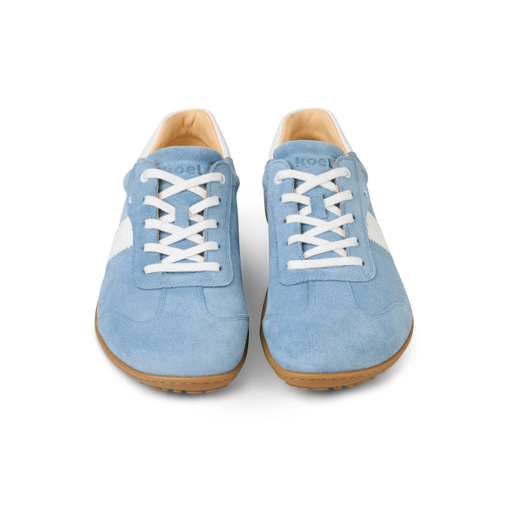 Koel - ILA Suede 3.0 Aqua - Zapatillas Barefoot Retro para mujer azul claro