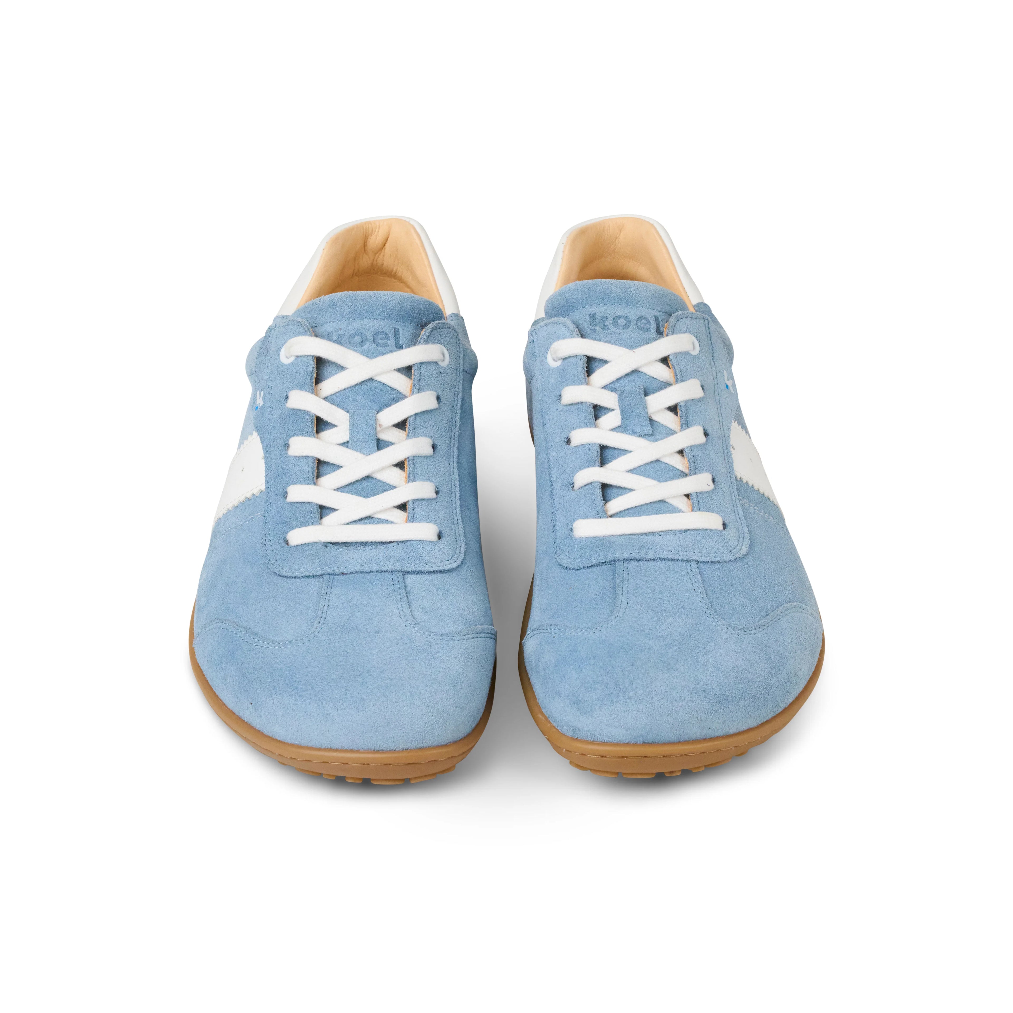Koel - ILA Suede 3.0 Aqua - Zapatillas Barefoot Retro para mujer azul claro