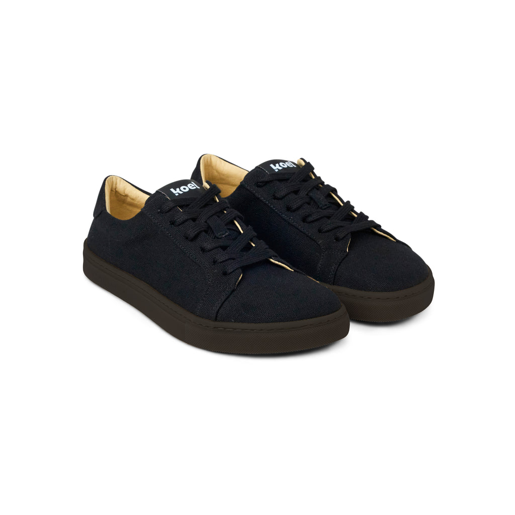 Koel Hazel Canvas All Black - Lonetas barefoot de mujer negras