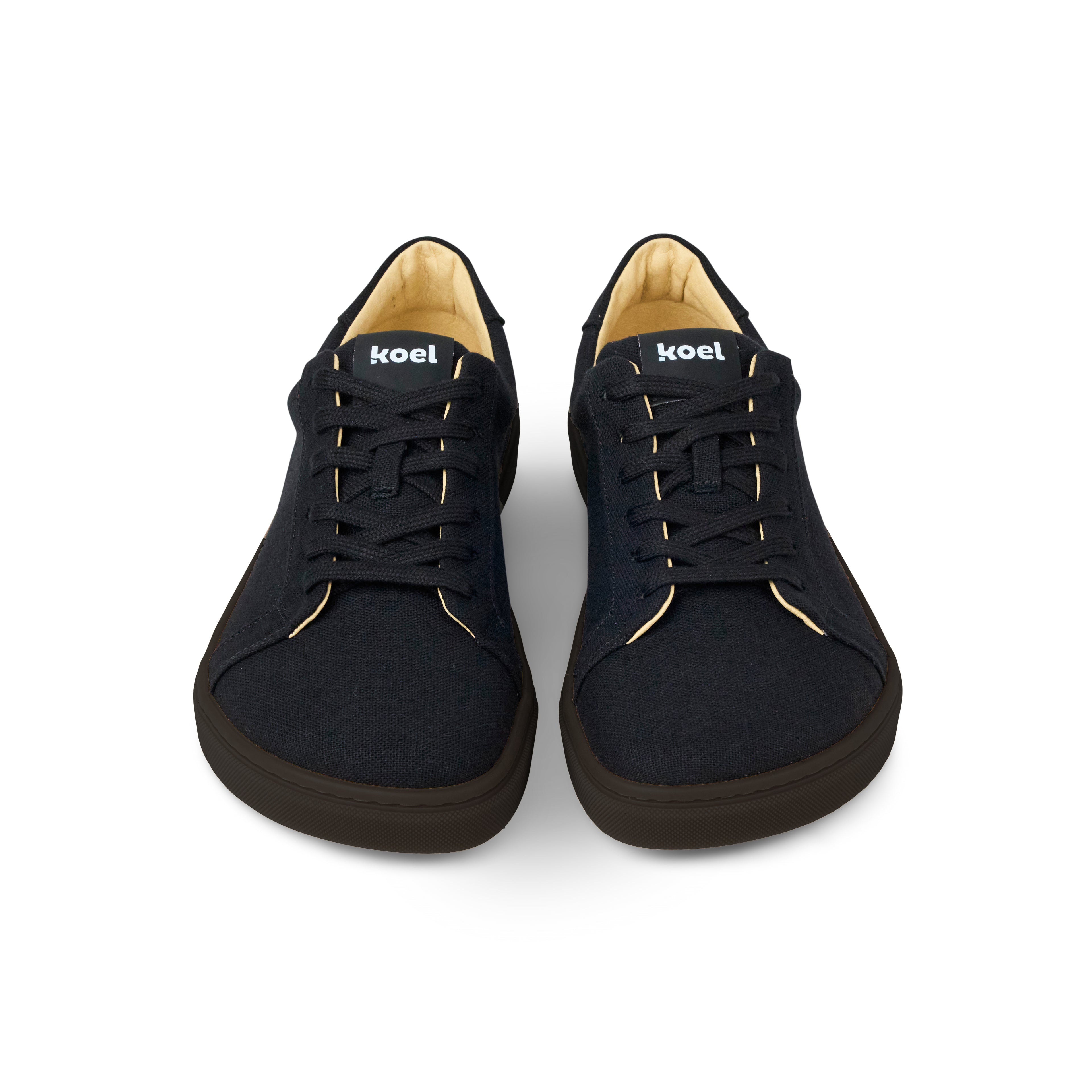 Koel Hazel Canvas All Black - Lonetas barefoot de mujer negras