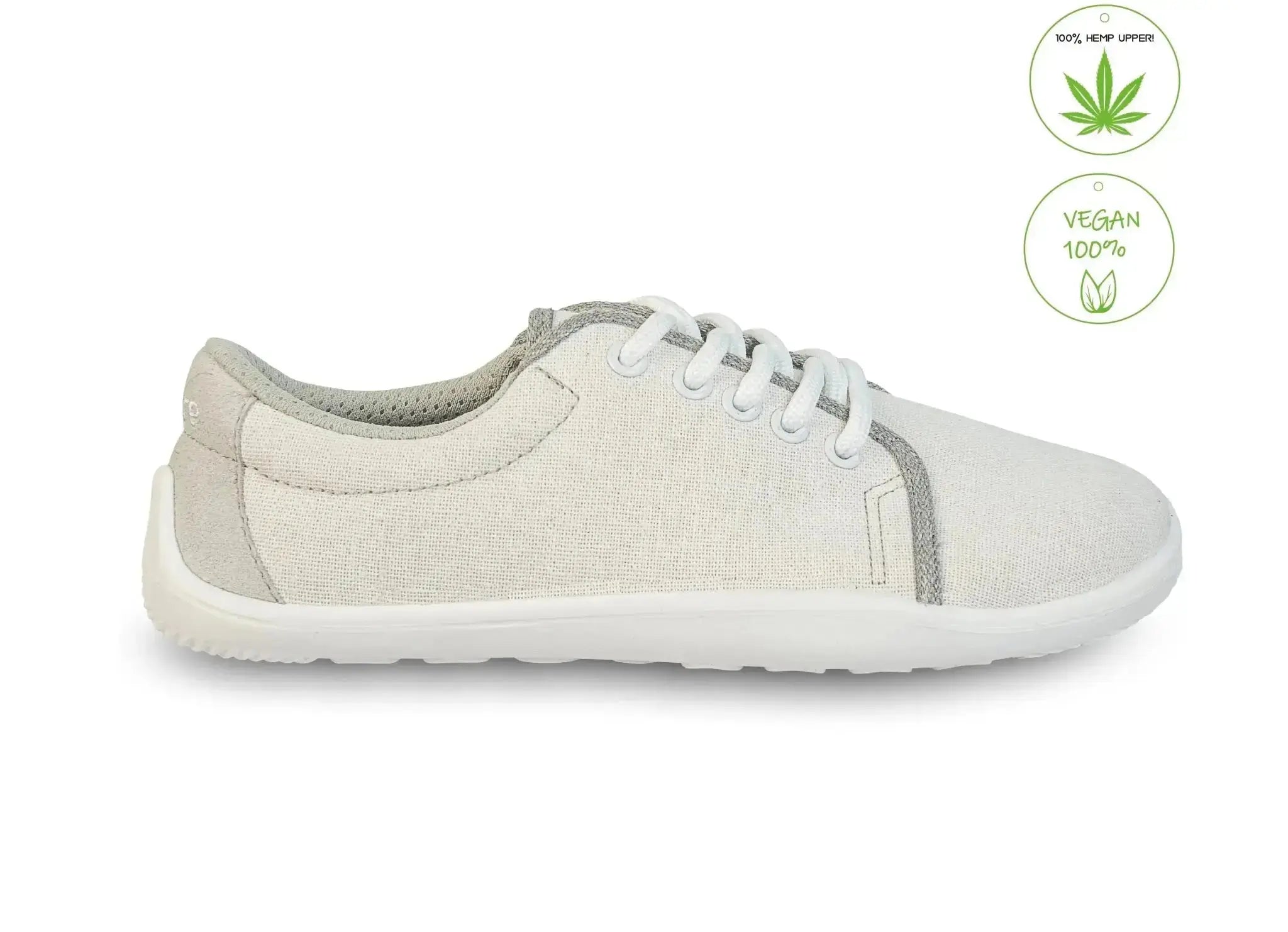 4.bare - 4.Chanvre Blanc Cassé - Baskets minimalistes en chanvre