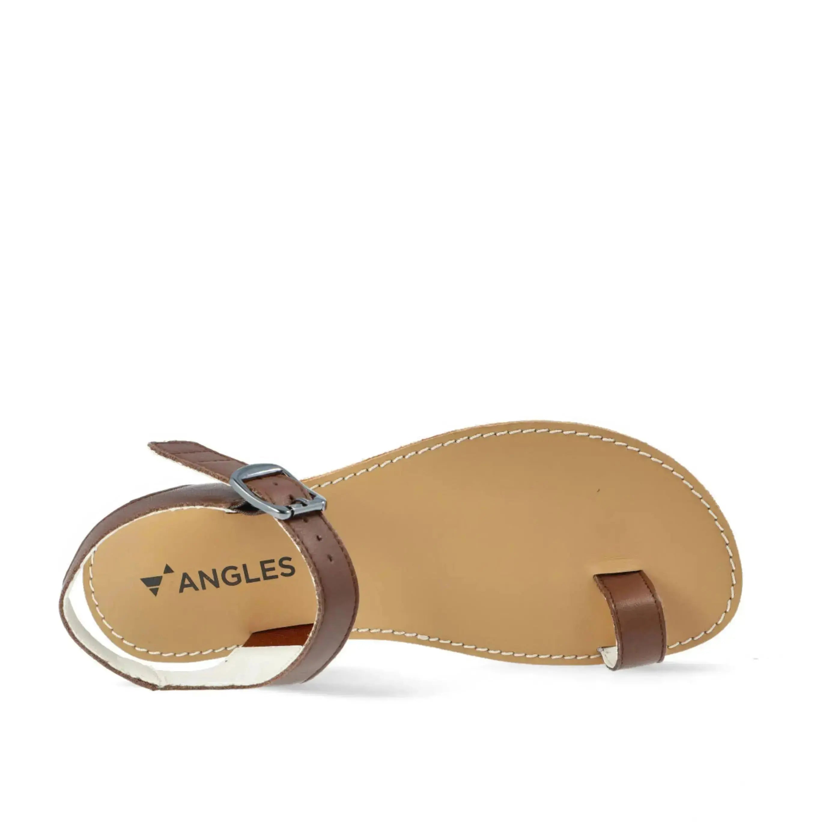 Angles Fashion - Aura Brown - Sandalias barefoot marrones para mujer