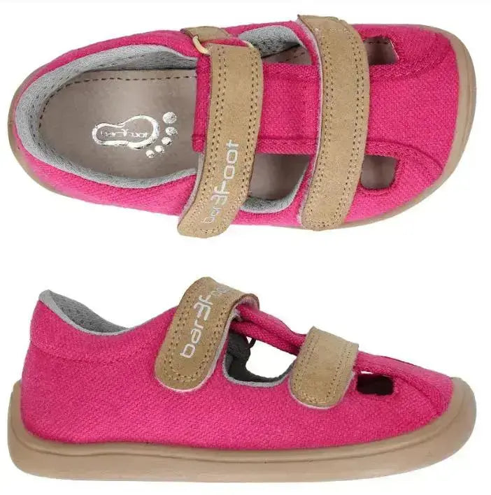 Bar3foot - Elf Sandal 3BE25/V9R - Sandalias barefoot infantiles rosa