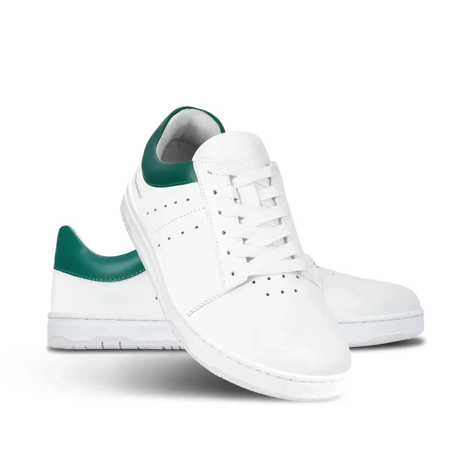Barebarics - Enigma White & Dark Green - Zapatillas barefoot unisex blanco y verde