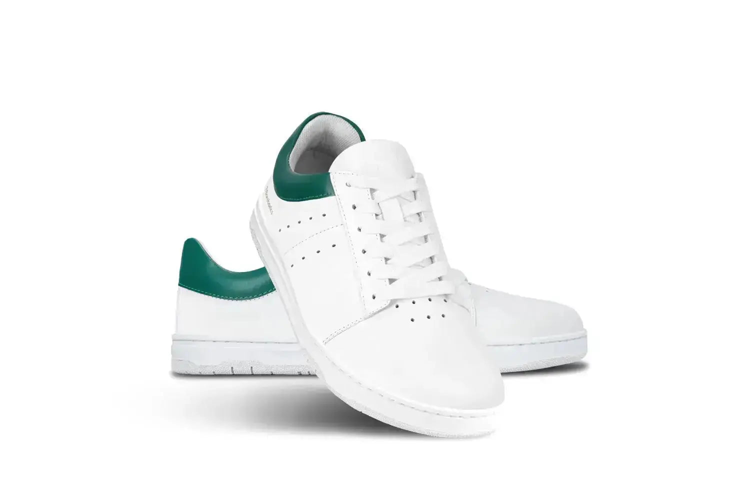 Barebarics - Enigma White & Dark Green - Zapatillas barefoot unisex blanco y verde