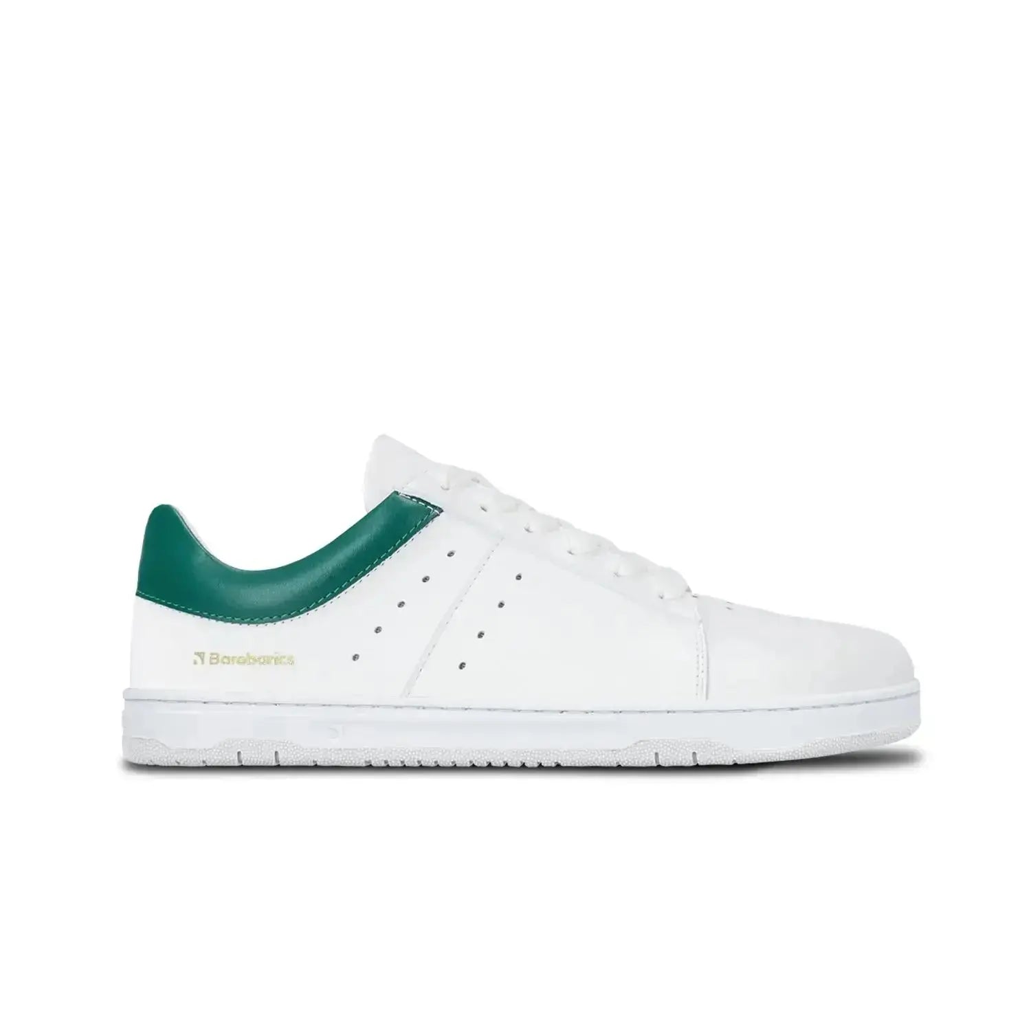 Barebarics - Enigma White & Dark Green - Zapatillas barefoot unisex blanco y verde