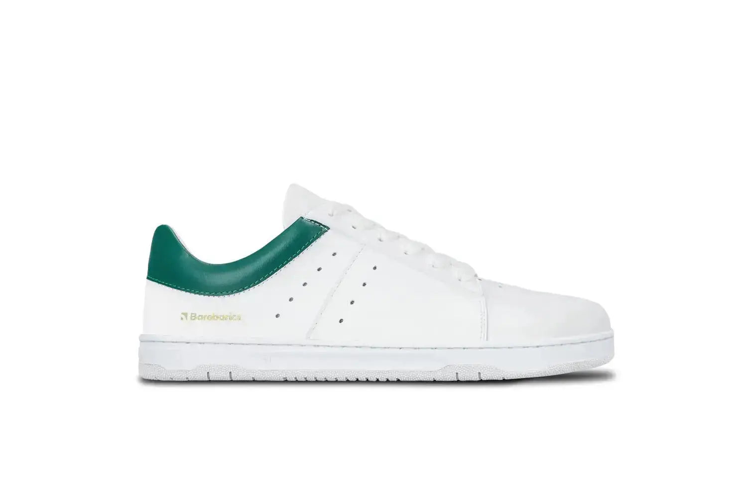 Barebarics - Enigma White & Dark Green - Zapatillas barefoot unisex blanco y verde