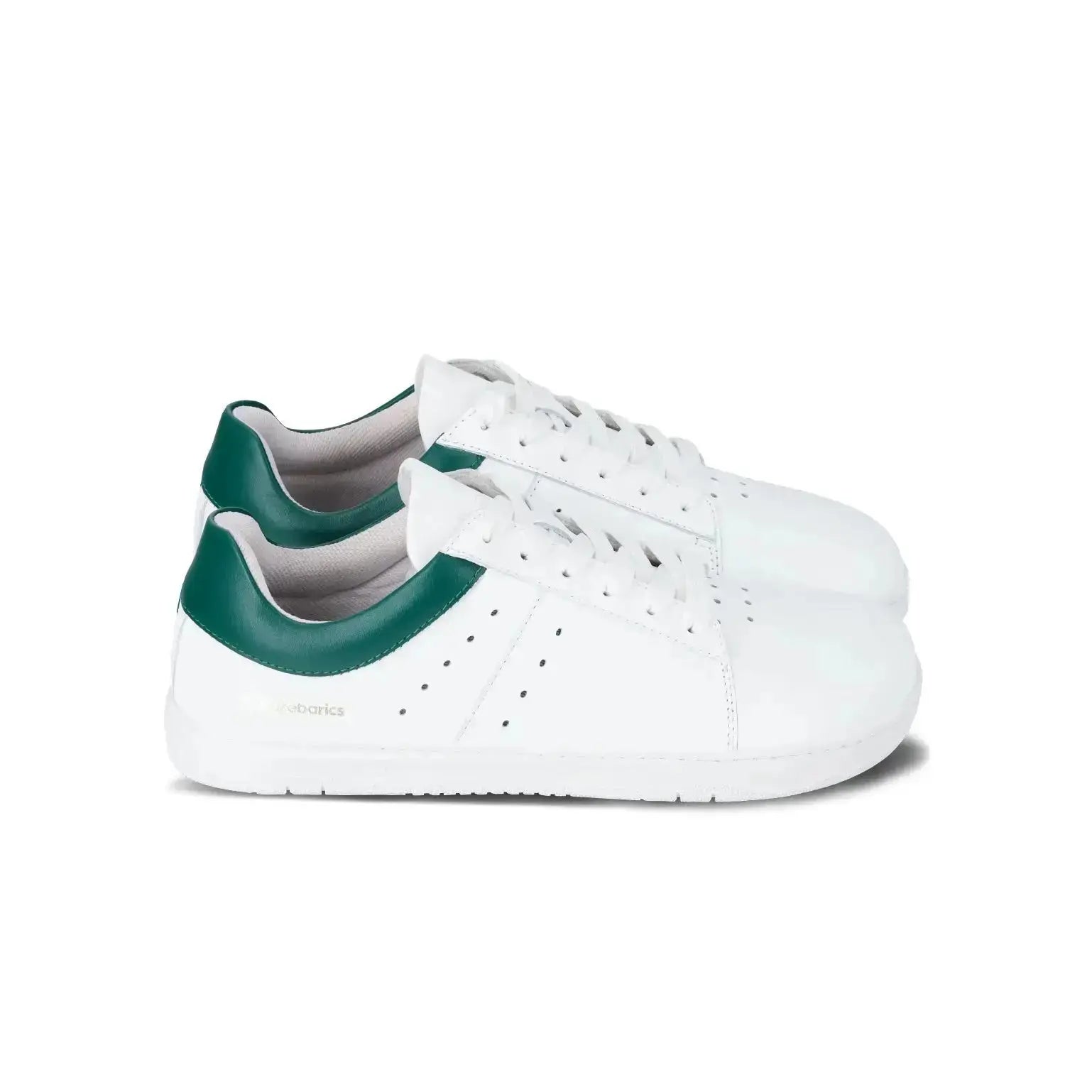 Barebarics - Enigma White & Dark Green - Zapatillas barefoot unisex blanco y verde
