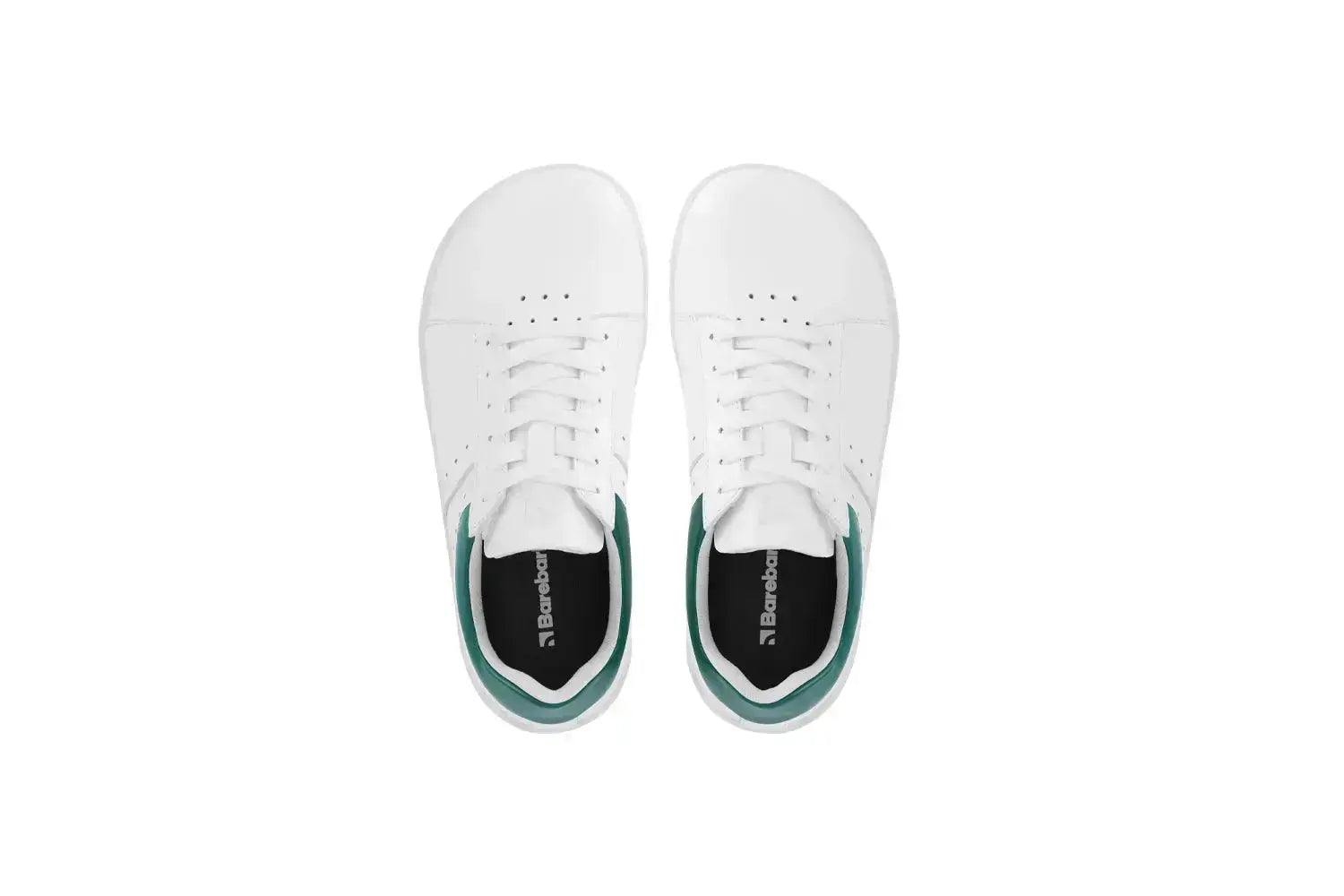 Barebarics - Enigma White & Dark Green - Zapatillas barefoot unisex blanco y verde