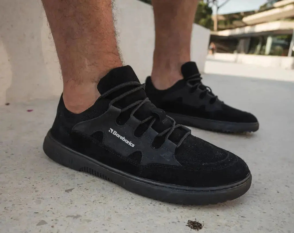 Barebarics - Evo All Black - Zapatillas barefoot unisex azules negras