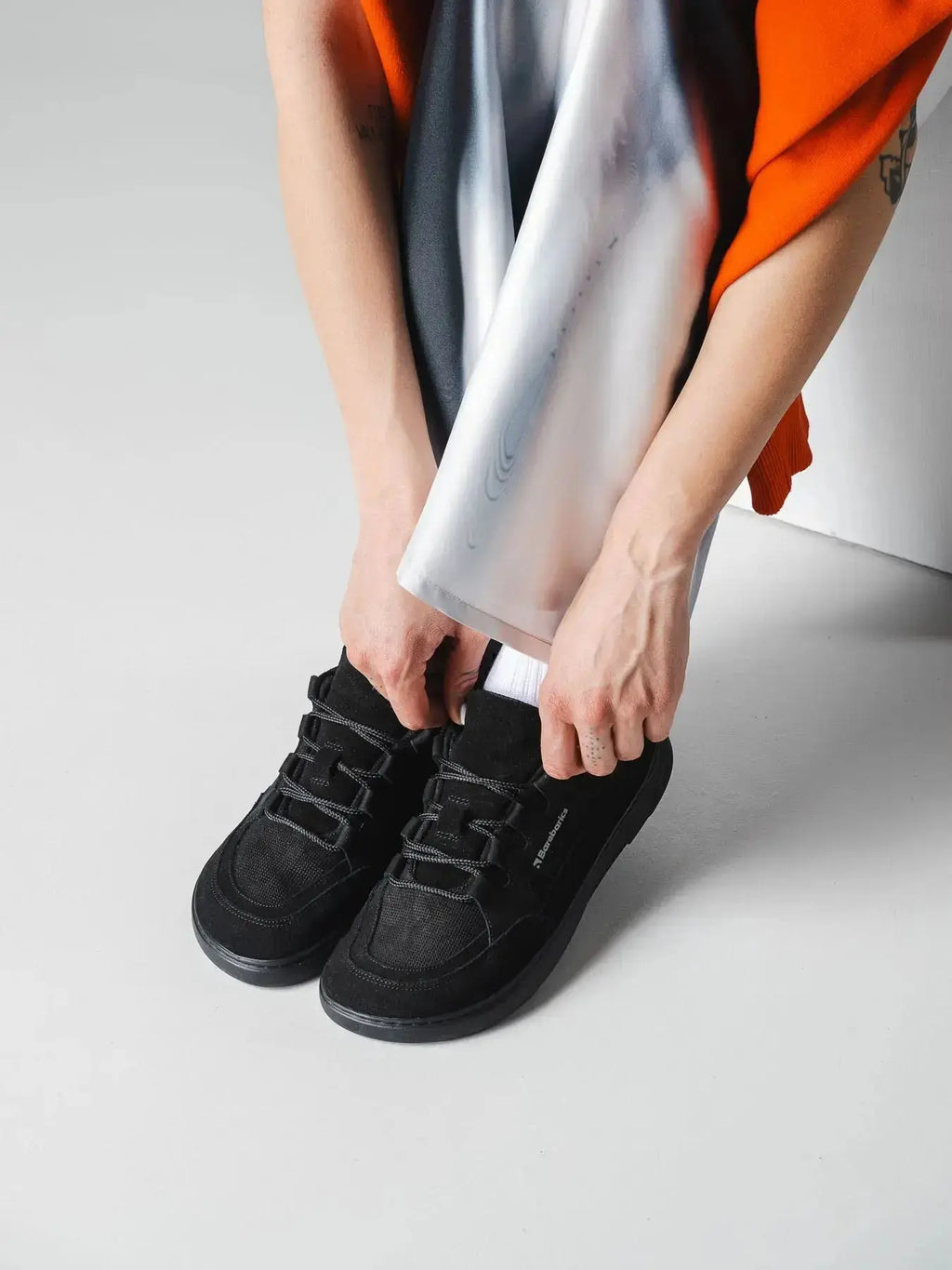 Barebarics - Evo All Black - Zapatillas barefoot unisex azules negras