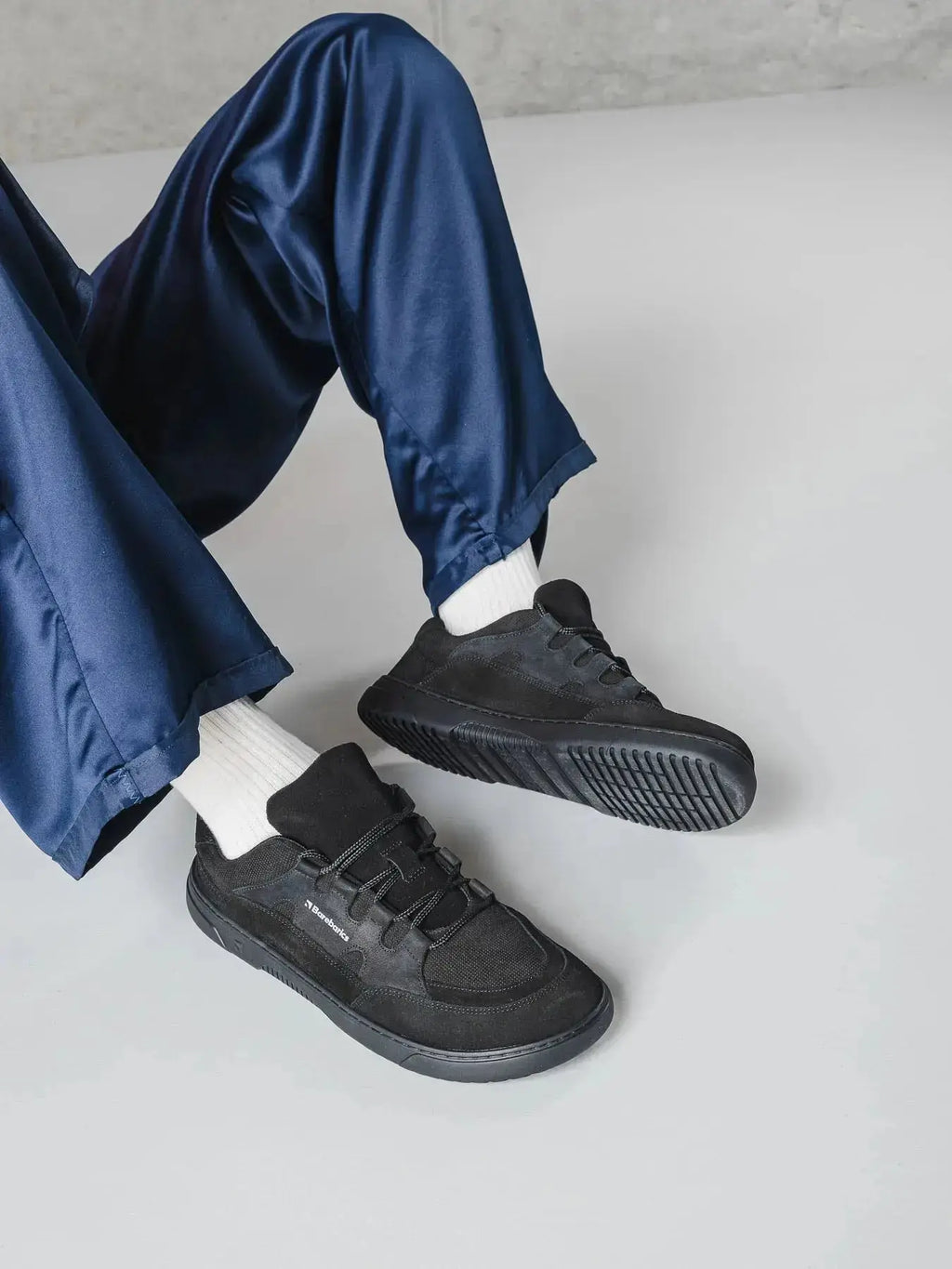 Barebarics - Evo All Black - Zapatillas barefoot unisex azules negras