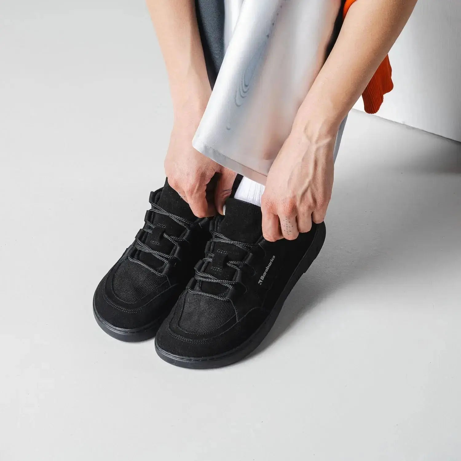 Barebarics - Evo All Black - Zapatillas barefoot unisex azules negras