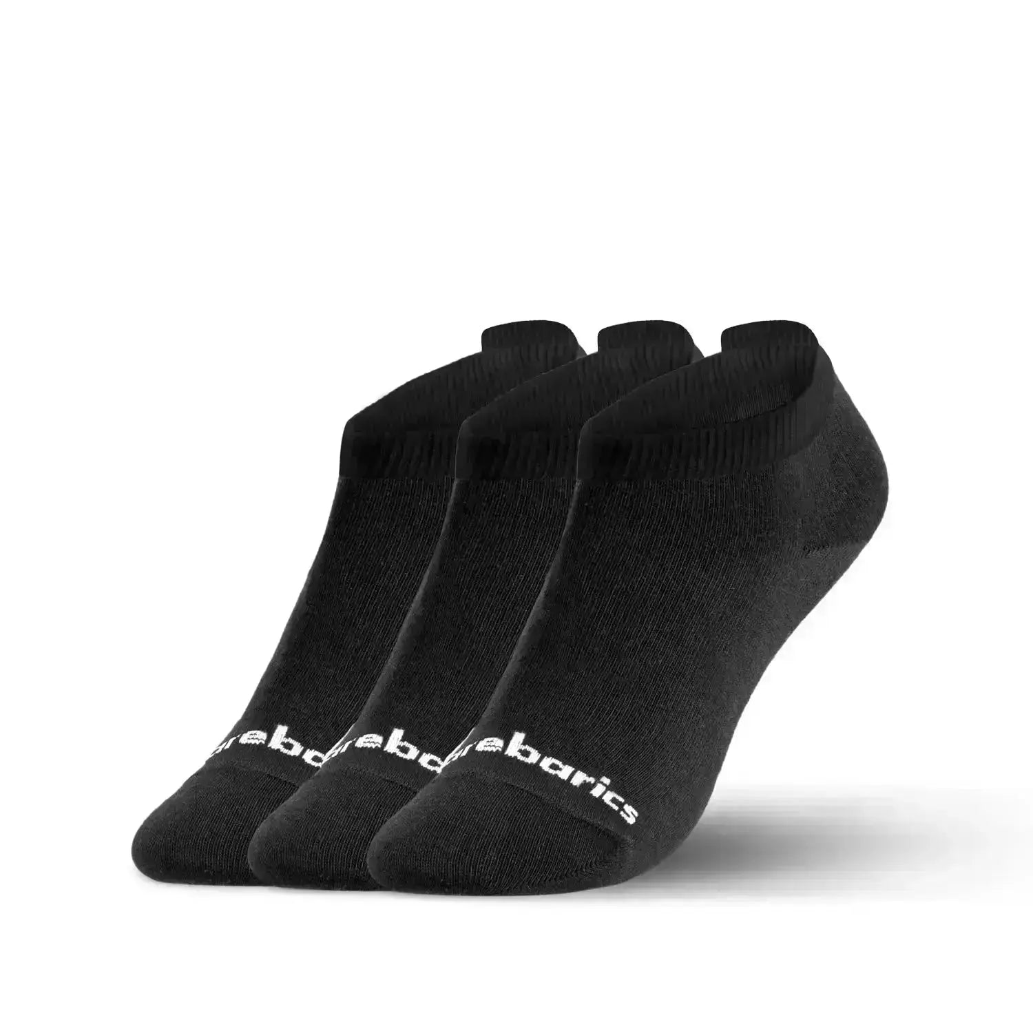 Barebarics - Lot de 3 paires de chaussettes basses noires Barefoot