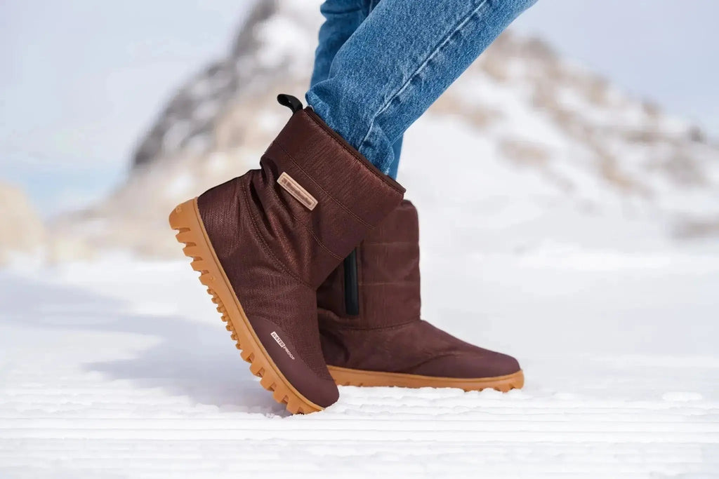 Barebarics - PolarStride Copper Brown - Botas de nieve barefoot