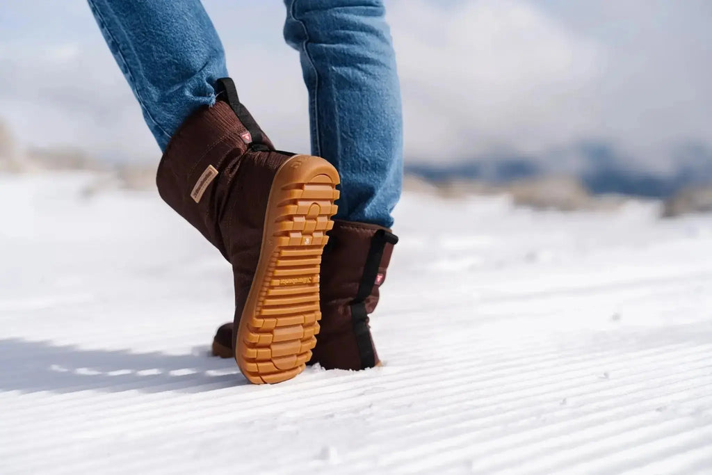 Barebarics - PolarStride Copper Brown - Botas de nieve barefoot