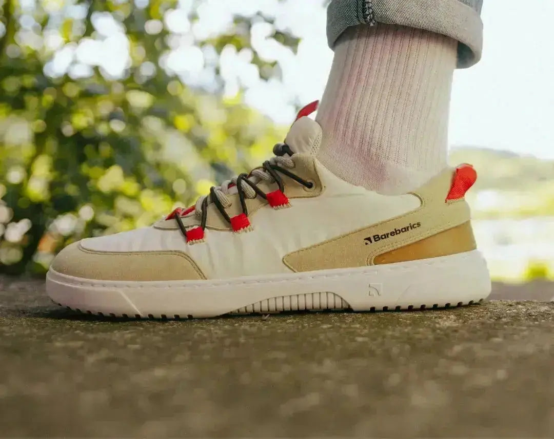 Barebarics - Revive Beige & Blanc - Chaussures barefoot
