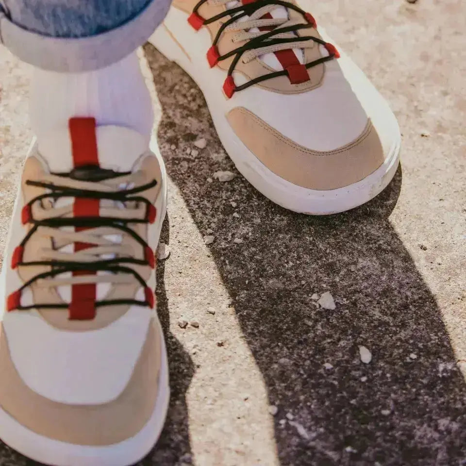 Barebarics - Revive Beige & Blanc - Chaussures barefoot