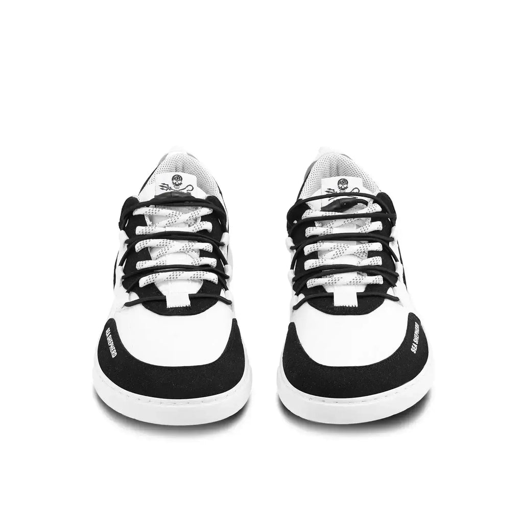 Barebarics - Revive X Sea Shepherd Orca - Zapatillas barefoot unisex blanco y negro
