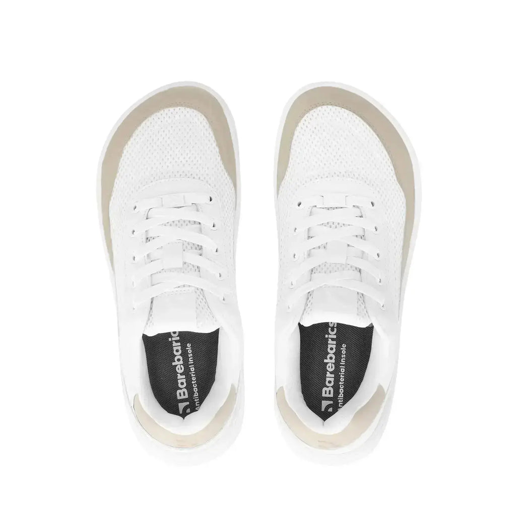 Barebarics - Vaporo White & Beige - Zapatillas barefoot unisex blanco