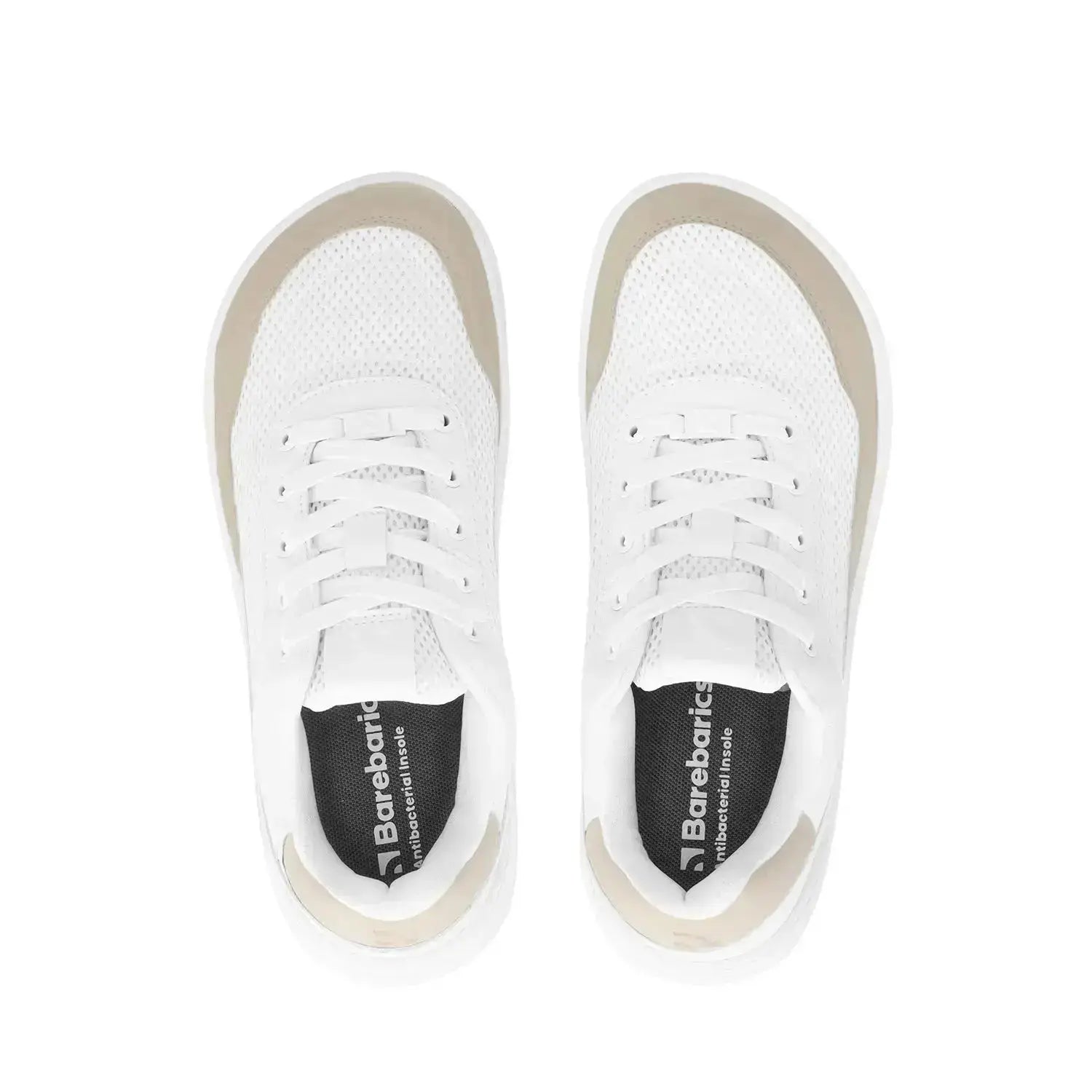 Barebarics - Vaporo White & Beige - Zapatillas barefoot unisex blanco
