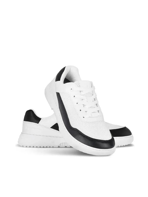 Barebarics - Vaporo White & Black - Zapatillas barefoot unisex blanco y negro