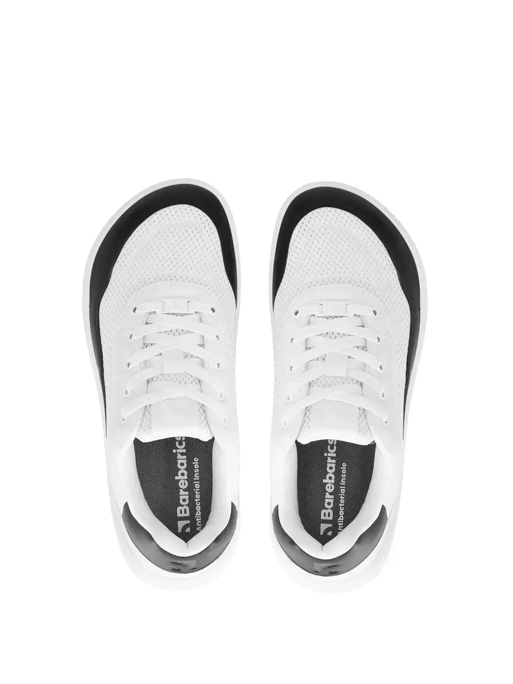 Barebarics - Vaporo White & Black - Zapatillas barefoot unisex blanco y negro