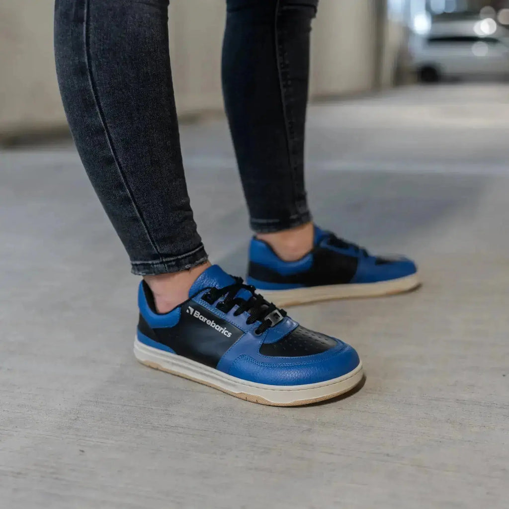 Barebarics - Wave Black & Blue - Zapatillas barefoot unisex azul y negro