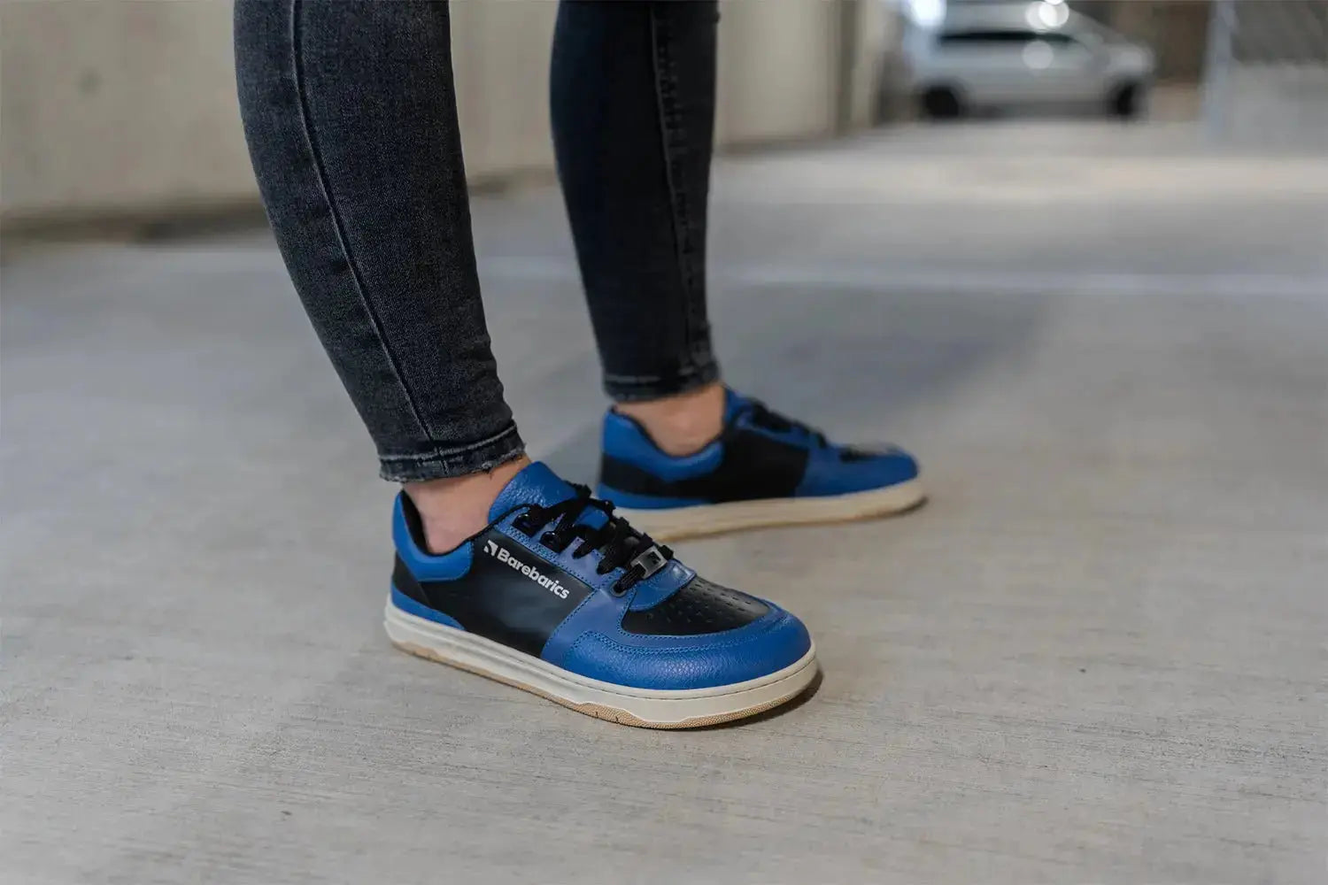 Barebarics - Wave Black & Blue - Zapatillas barefoot unisex azul y negro