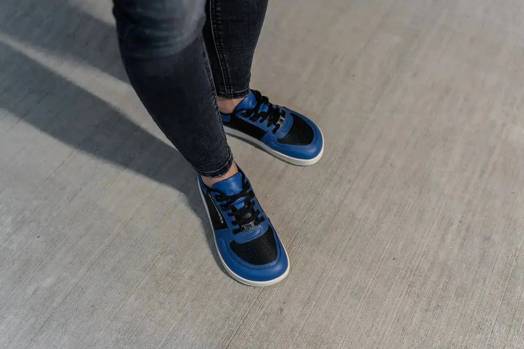 Barebarics - Wave Black & Blue - Zapatillas barefoot unisex azul y negro