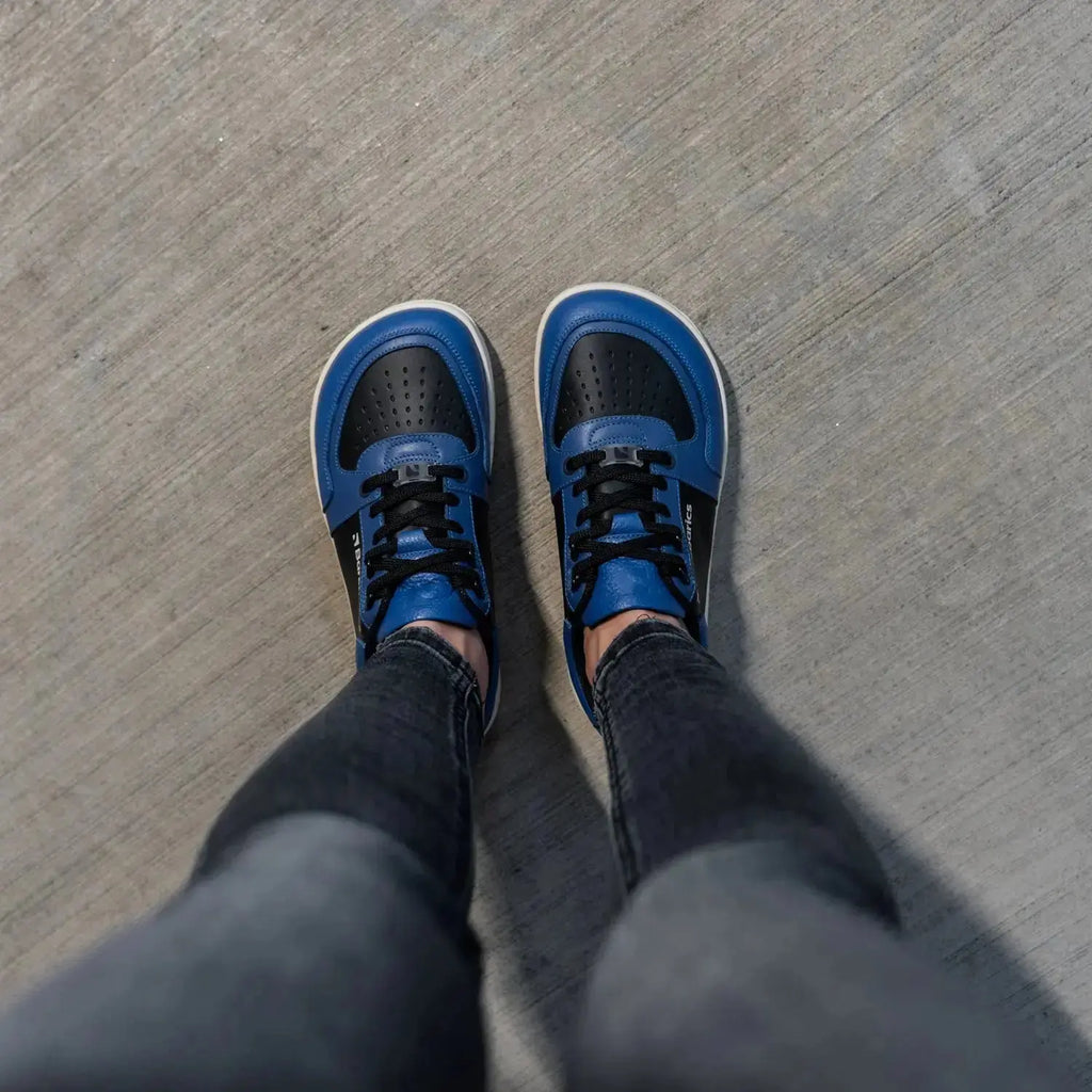 Barebarics - Wave Black & Blue - Zapatillas barefoot unisex azul y negro