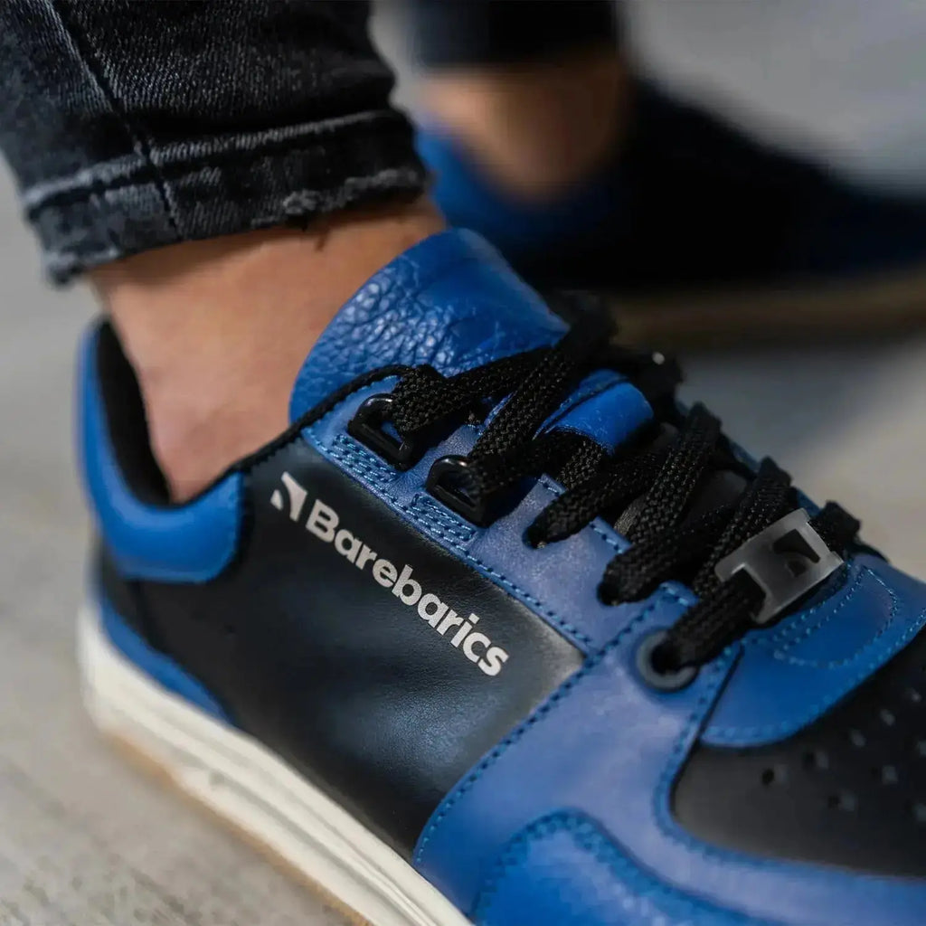 Barebarics - Wave Black & Blue - Zapatillas barefoot unisex azul y negro