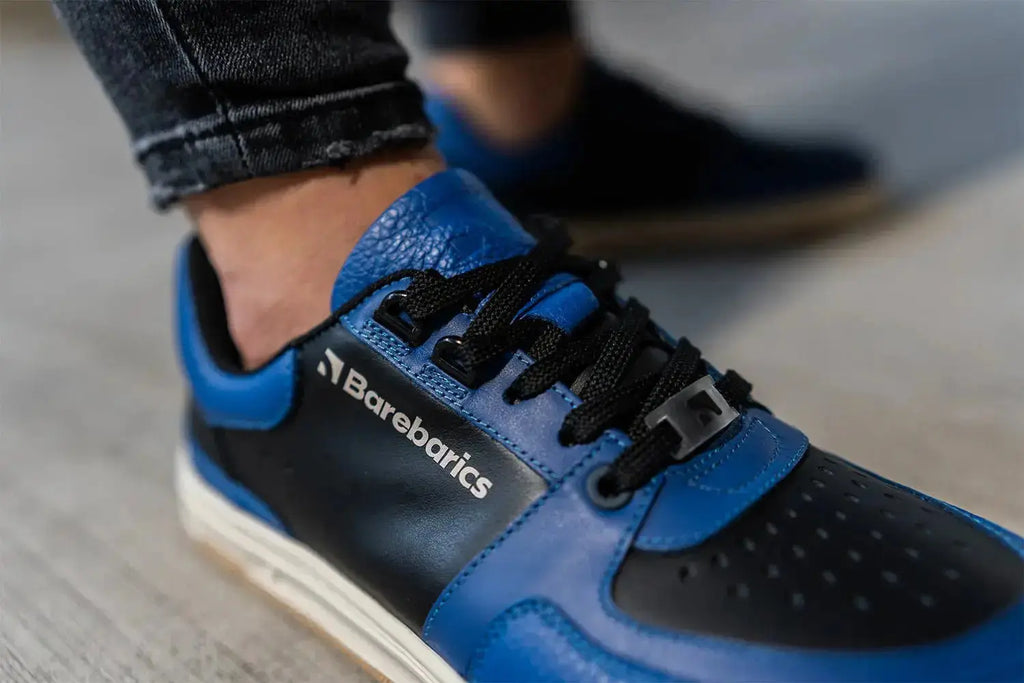 Barebarics - Wave Black & Blue - Zapatillas barefoot unisex azul y negro