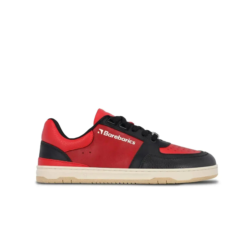 Barebarics - Wave Black & Red - Zapatillas barefoot unisex negro y rojo