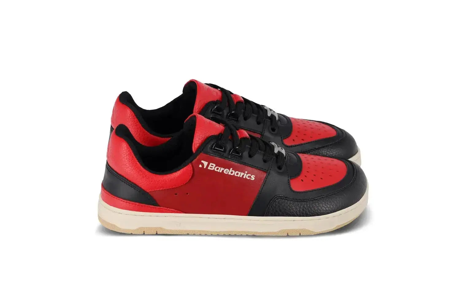 Barebarics - Wave Black & Red - Zapatillas barefoot unisex negro y rojo