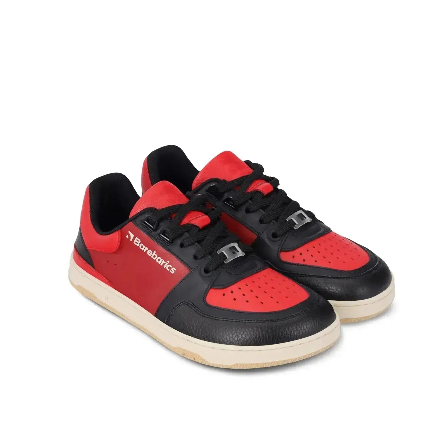 Barebarics - Wave Black & Red - Zapatillas barefoot unisex negro y rojo