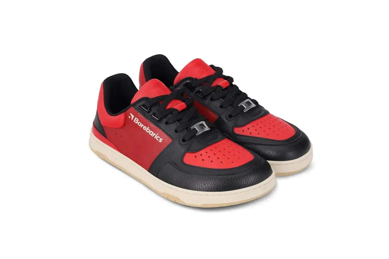 Barebarics - Wave Black & Red - Zapatillas barefoot unisex negro y rojo