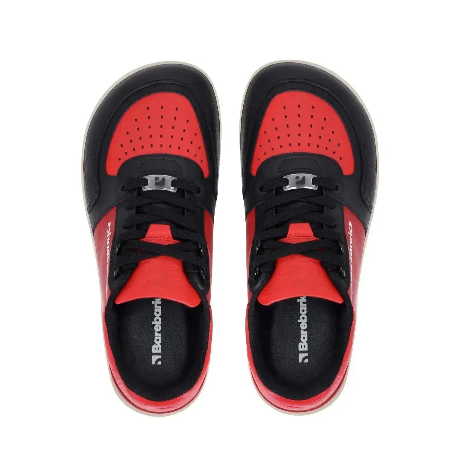 Barebarics - Wave Black & Red - Zapatillas barefoot unisex negro y rojo