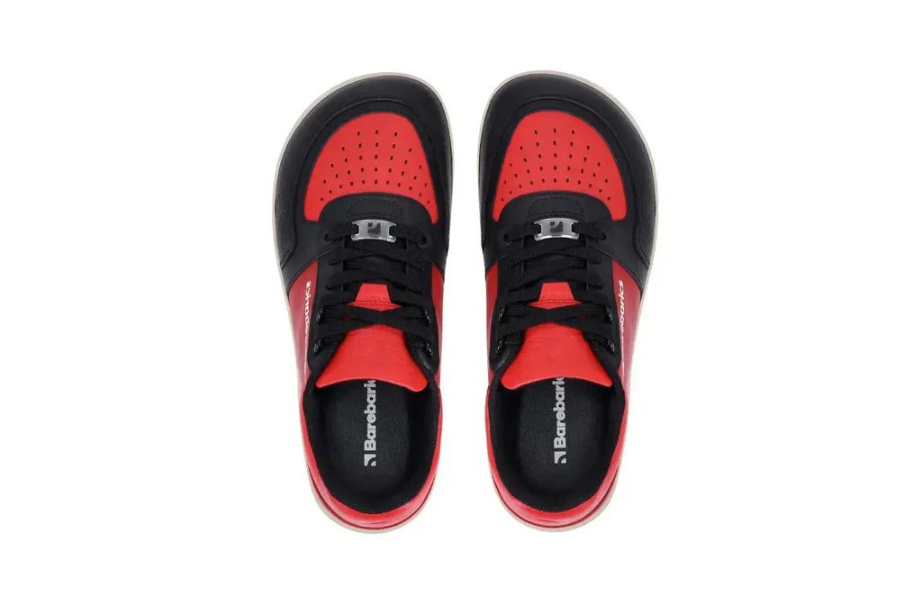 Barebarics - Wave Black & Red - Zapatillas barefoot unisex negro y rojo