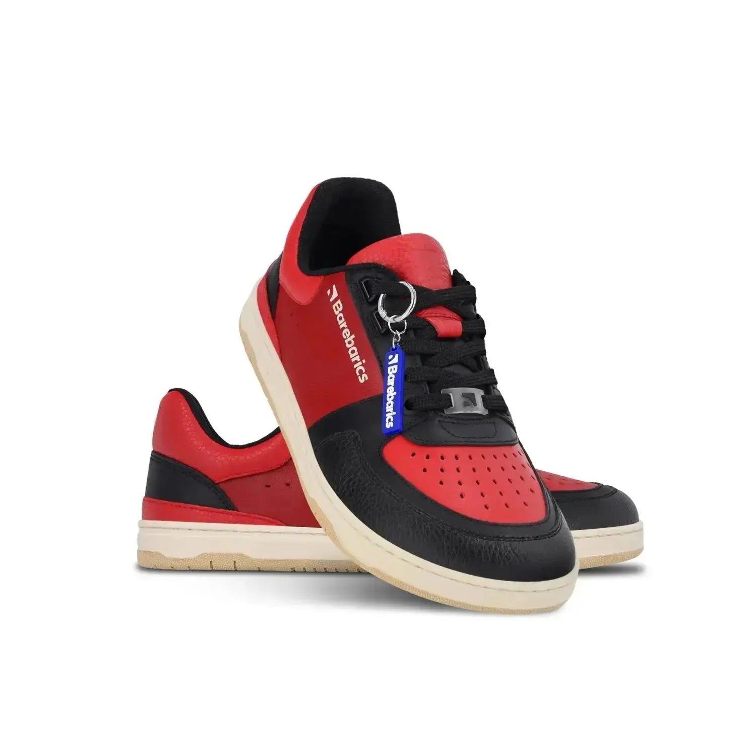 Barebarics - Wave Black & Red - Zapatillas barefoot unisex negro y rojo