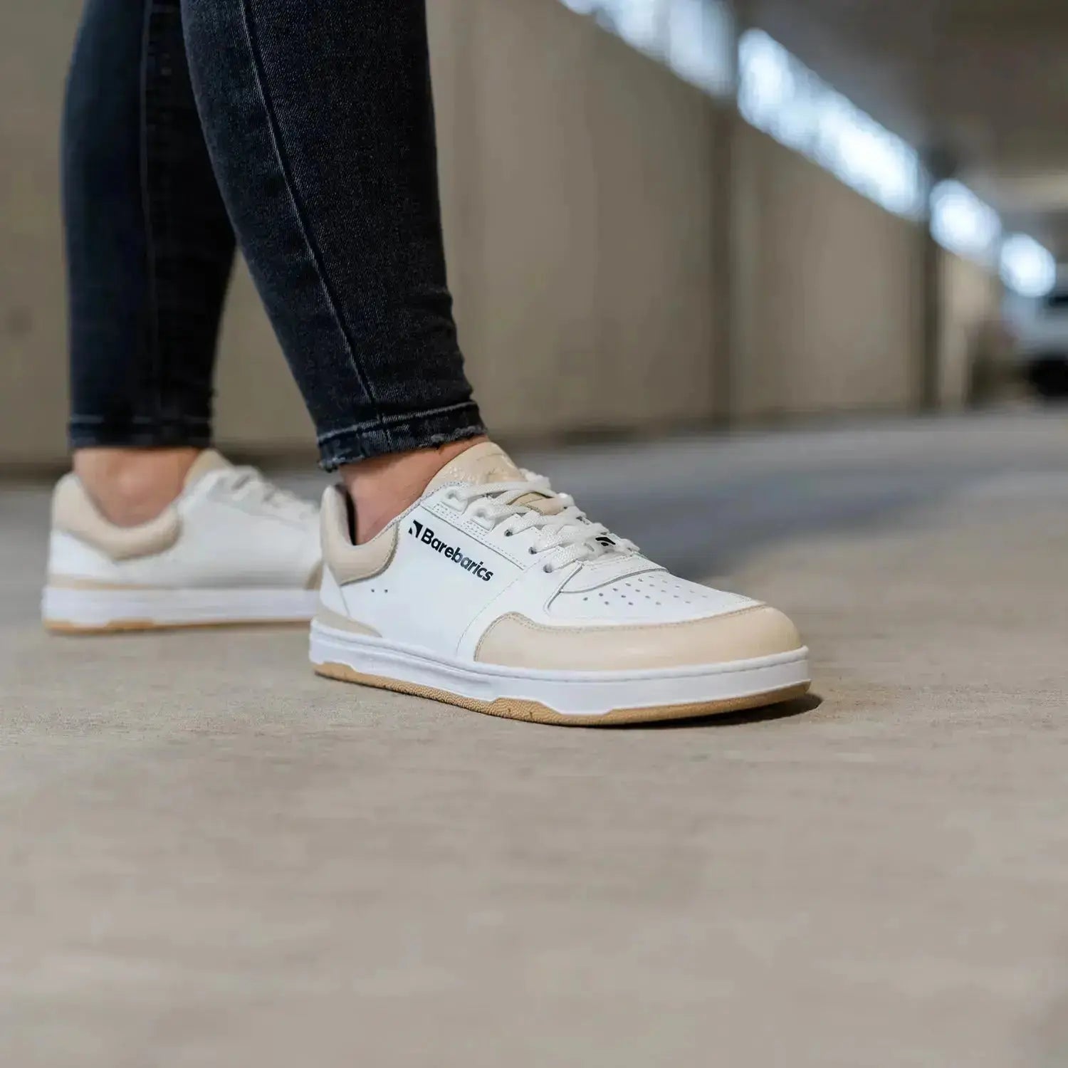 Barebarics - Wave White & Beige - Zapatillas barefoot unisex blanco