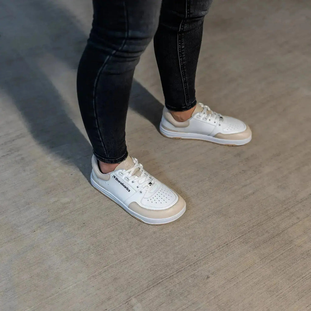 Barebarics - Wave White & Beige - Zapatillas barefoot unisex blanco